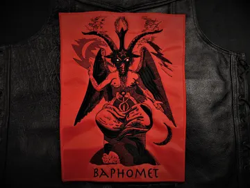 BAPHOMET  Embroidered Backpatch  (black metal)    RACK003*