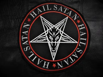 BAPHOMET SATAN…  Embroidered Backpatch  (black metal)   RACK027*