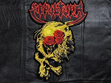 SEPULTURA…  Embroidered Backpatch  (death thrash)  Brazil   007*