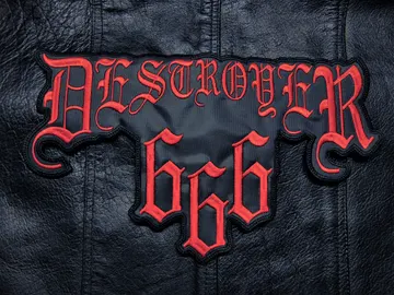 DESTROYER 666  Embroidered Backpatch  (black thrash)   Australia   266*