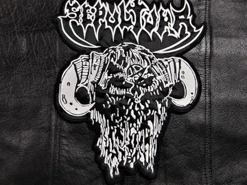 SEPULTURA…  Embroidered Backpatch  (death thrash)  Brazil   157*
