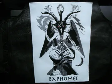BAPHOMET  Embroidered Backpatch  (black metal)    RACK002*