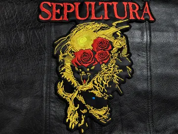 SEPULTURA…  Embroidered Backpatch  (death thrash)  Brazil   223*
