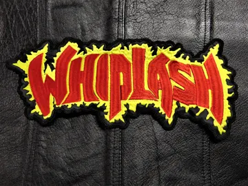 WHIPLASH…  Embroidered Backpatch  (thrash metal)    U.S.A   184*