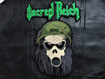 SACRED REICH…   Embroidered Backpatch  (thrash metal)    U.S.A   470*