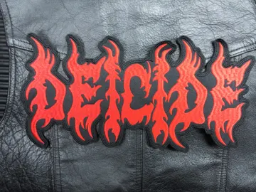 DEICIDE…  Embroidered Backpatch (black death)    U.S.A   073*