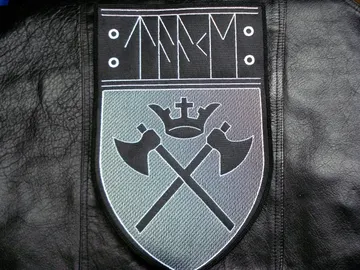 TAAKE  Embroidered Backpatch  (black metal)    Norway   346*