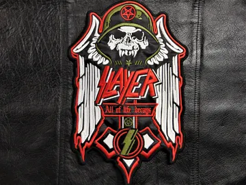 SLAYER…  Embroidered Backpatch  (thrash metal)    U.S.A   471*
