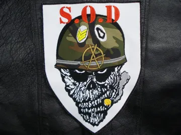 S.O.D…  Embroidered Backpatch  (crossover)   U.S.A   165*