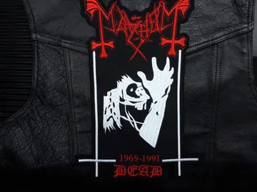 MAYHEM…  Embroidered Backpatch  (black metal)   Norway   445*
