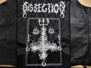 DISSECTION…  Embroidered Backpatch  (melodic black)   Sweden   RACK118*