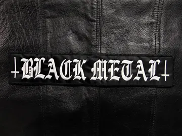 BLACK METAL…    Embroidered Backpatch   (black metal)   068*