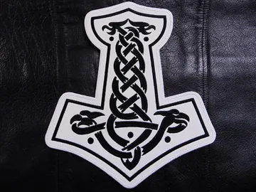 THOR HAMMER…  Embroidered Backpatch  (viking metal)   356*