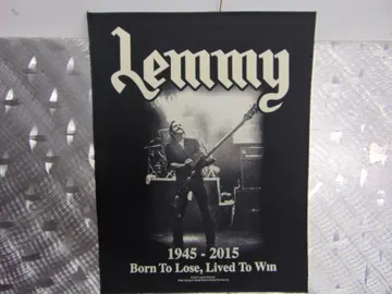 MOTORHEAD “Lemmy” 1945 – 2015  Official Screen/Print Backpatch  (nwobhm)  U.K   RACK065