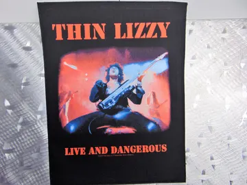 THIN LIZZY Live And Dangerous   Official Screen/Print Backpatch  (hard rock)   Ireland   RACK090