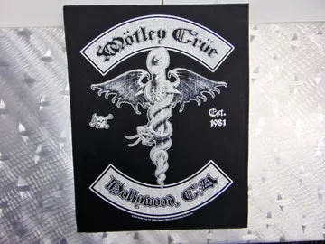 MOTLEY CRUE Hollywood, CA   Official Screen/Print Backpatch  (heavy metal)   U.S.A    (RACK075)