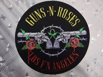 GUNS ‘N’ ROSES  Los  F’N  Angeles   Official Screen/Print Backpatch  (heavy metal)   U.S.A   MAY22