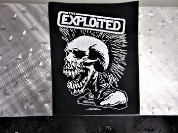 THE EXPLOITED  Screen-Printed Backpatch Official  (hardcore punk)   U.K   R034