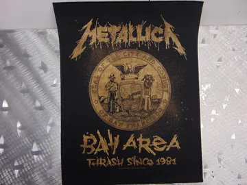 METALLICA…  Bay Area Thrash Since 1981 Official Screen/Print Backpatch  (thrash metal)   U.S.A   MAY10