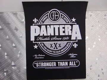 PANTERA…  XXX Stronger Than All    Official Screen/Print Backpatch  (heavy metal)   U.S.A   MAY20
