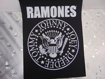 RAMONES   Hey Ho Let’s Go     Official Screen/Print Backpatch  (punk rock)   U.S.A   MAY28