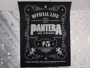 PANTERA…  101 Proof Official Live   Official Screen/Print Backpatch  (heavy metal)   U.S.A   MAY19