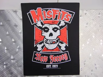 MISFITS…  New Jersey    Official Screen/Print Backpatch  (thrash punk)   U.S.A    RACK044)