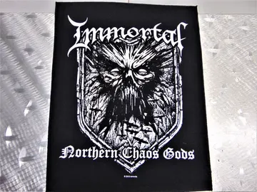 IMMORTAL… “Northern Chaos Gods” Screen-Printed Backpatch Official (black metal)  Norway  RACK111