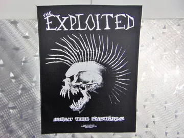THE EXPLOITED  Beat The Bastards  Official Screen/Print Backpatch  (punk rock)   U.K   RACK049