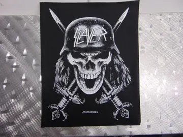 SLAYER  Soldier     Official Screen/Print Backpatch  (thrash metal)   U.S.A   197