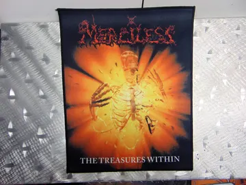 MERCILESS  Textile Backpatch  (death metal)    Sweden   TEXT10