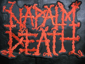 NAPALM DEATH…   Embroidered Backpatch  (grind core)   U.K   362