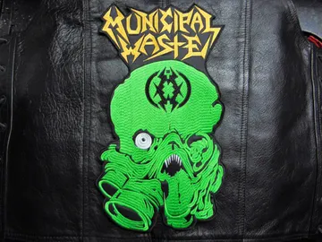 MUNICIPAL WASTE…  Embroidered Backpatch  ( thrash metal)   U.S.A   647
