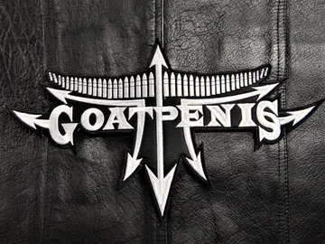 GOATPENIS…  Embroidered Backpatch  (black death)    Brazil   565