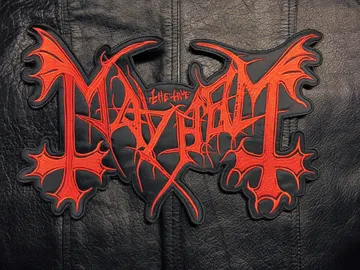 MAYHEM…  Embroidered Backpatch   (black metal)    Norway  437