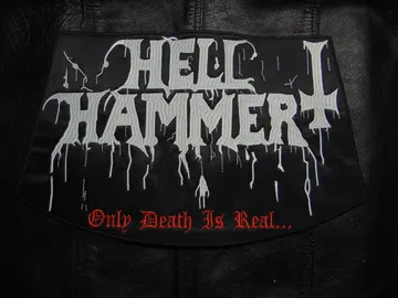 HELLHAMMER  Embroidered Backpatch  (epic black)   Switzerland   329