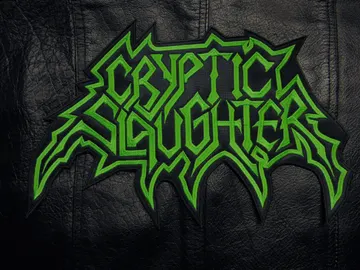 CRYPTIC SLAUGHTER  Embroidered Backpatch  (crossover)   U.S.A   623