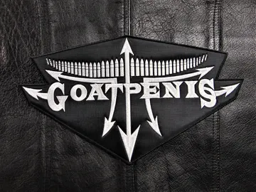 GOATPENIS  Embroidered Backpatch   (black metal)    Brazil   098