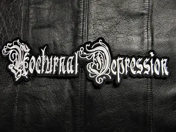 NOCTURNAL DEPRESSION…  Embroidered Backpatch  (black metal)   France   299