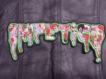 IMPETIGO…  Embroidered Backpatch  (death grind)  U.S.A   683