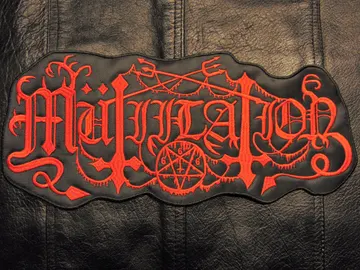 MUTIILATION…  Embroidered Backpatch  (black metal)  France   590