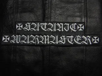 SATANIC WARMASTER…   Embroidered Backpatch  (black metal)    Finland   242