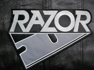 RAZOR  Embroidered Backpatch  (thrash metal)   Canada   651