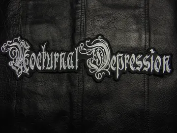 NOCTURNAL DEPRESSION… Embroidered Backpatch  (black doom)  France   591