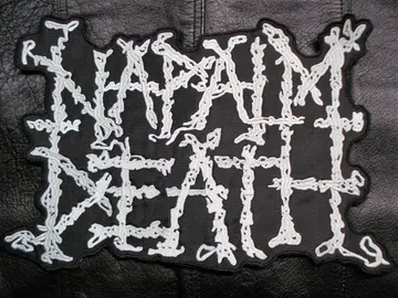 NAPALM DEATH…  Embroidered Backpatch   (grind core)     U.K   665