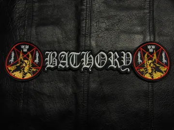 BATHORY  Embroidered Backpatch  (epic black)  Sweden   629