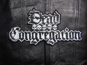 DEAD CONGREGATION…  Embroidered Backpatch   (black death)  Greece   574