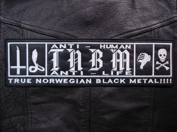 TAAKE…  Embroidered Backpatch  (black metal)   Norway   268