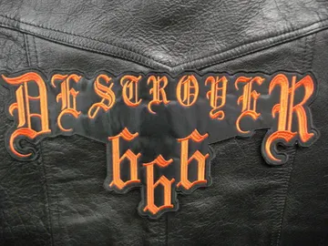DESTROYER 666  Embroidered Backpatch  (thrash black)   Australia   578