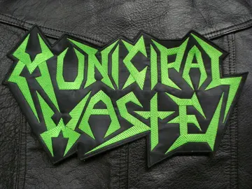 MUNICIPAL WASTE… Embroidered Backpatch  ( thrash metal)   U.S.A   366